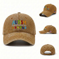Autism Acceptance Washed Cotton Baseball Cap Accept Understand Love Special Education Teacher Gift