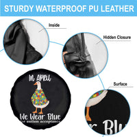 Funny Silly Goose Neurodivergent Support Spare Tire Cover In April We Wear Blue For Autism Acceptance