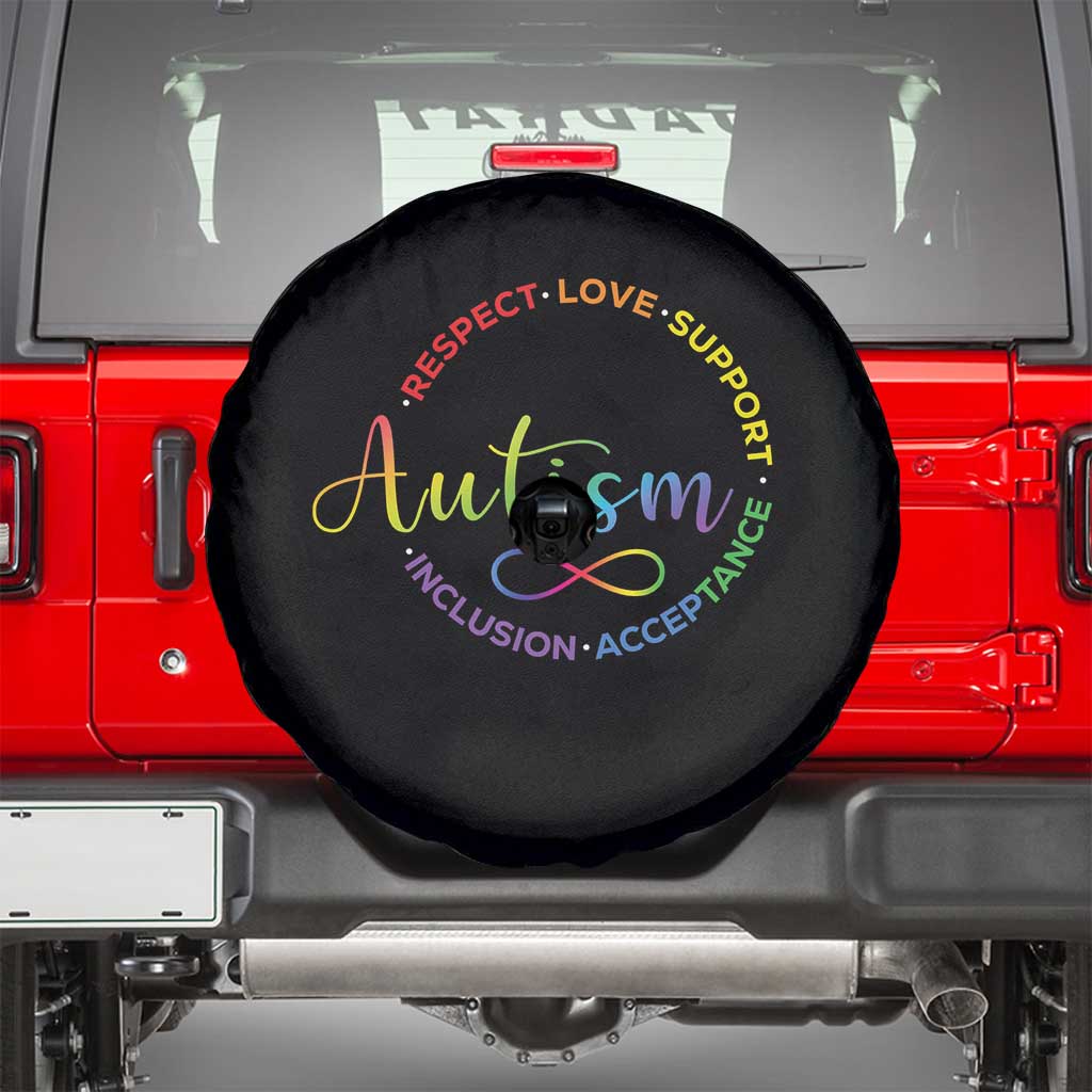 Autism Acceptance Spare Tire Cover Respect Love Support Autism Awareness Month