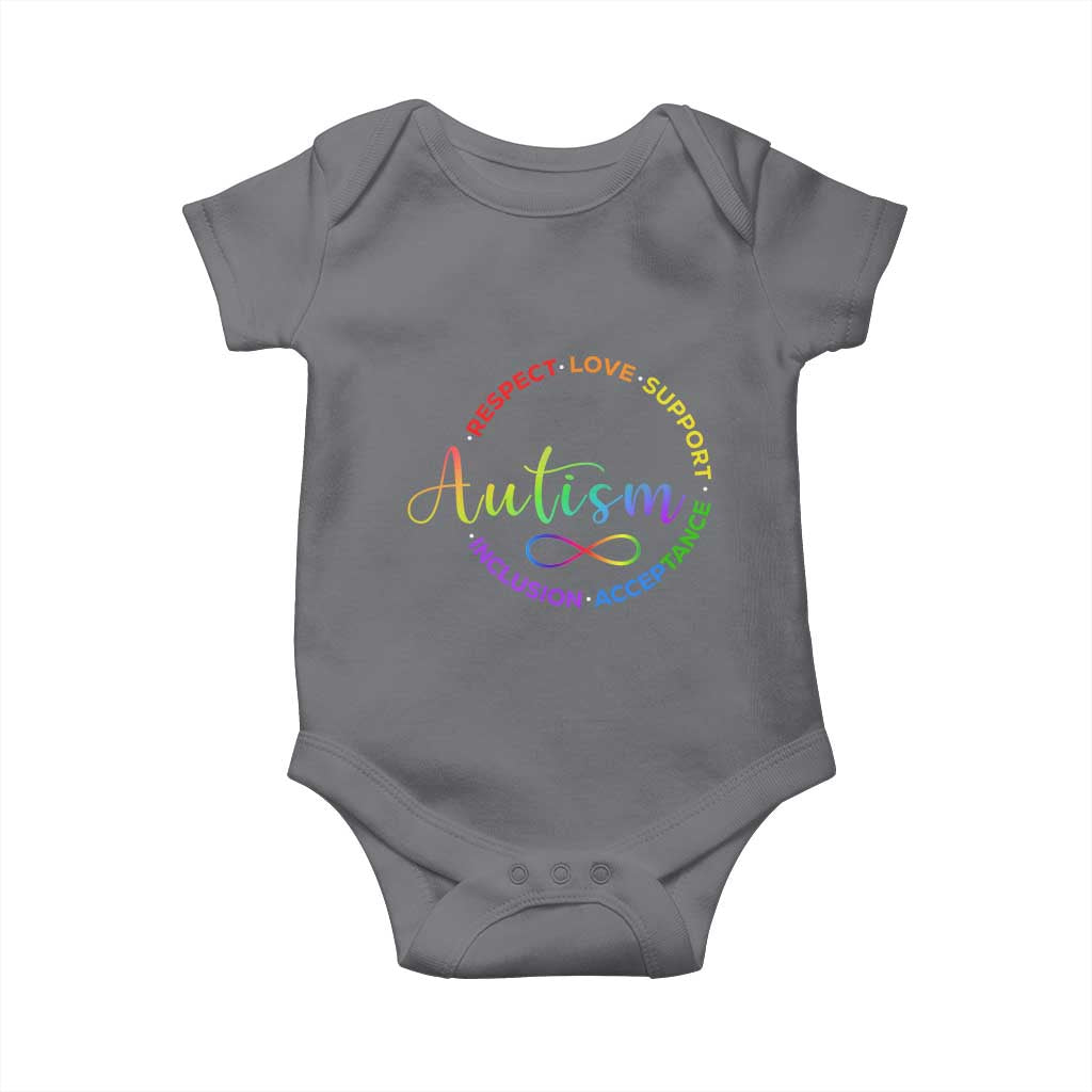 Autism Acceptance Baby Onesie Respect Love Support Autism Awareness Month