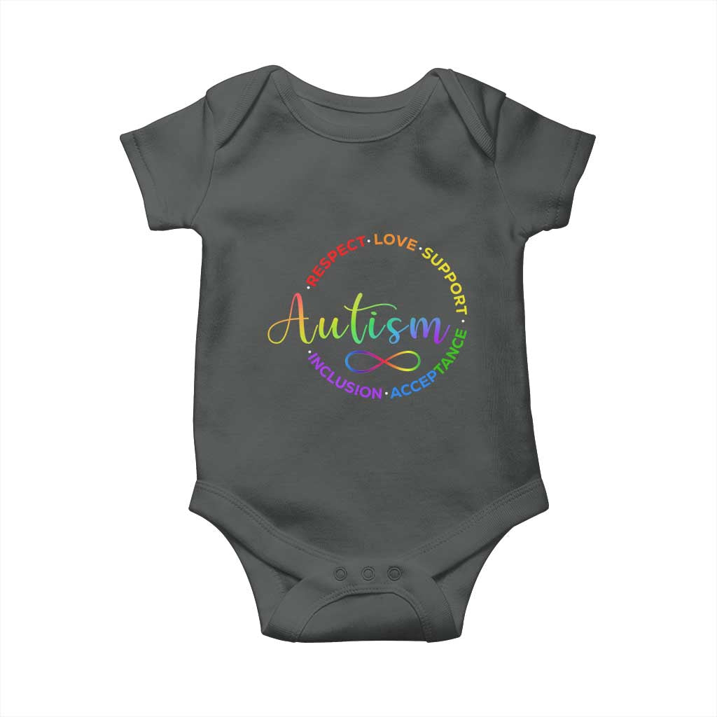 Autism Acceptance Baby Onesie Respect Love Support Autism Awareness Month