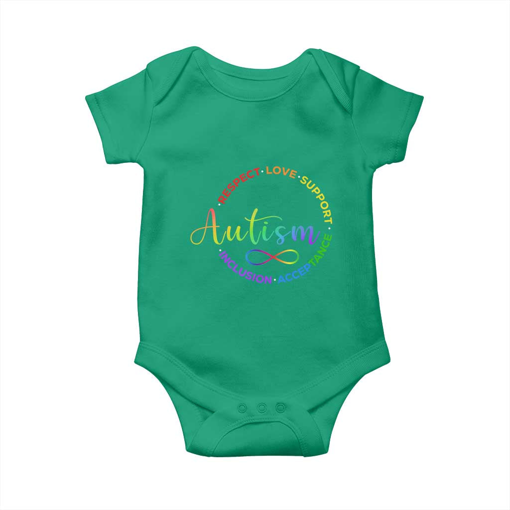 Autism Acceptance Baby Onesie Respect Love Support Autism Awareness Month