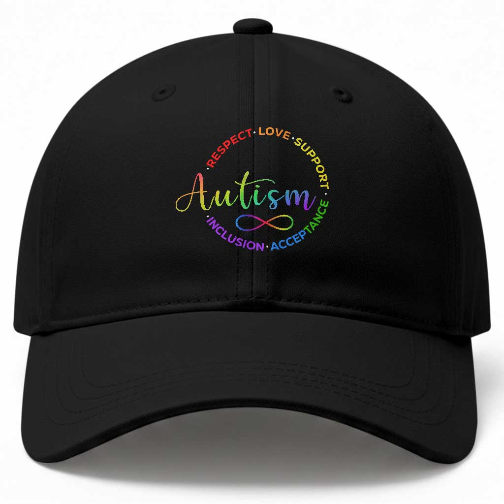 Autism Acceptance Baseball Cap Respect Love Support Autism Awareness Month