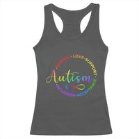 Autism Acceptance Racerback Tank Top Respect Love Support Autism Awareness Month