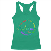 Autism Acceptance Racerback Tank Top Respect Love Support Autism Awareness Month