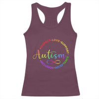 Autism Acceptance Racerback Tank Top Respect Love Support Autism Awareness Month