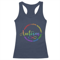 Autism Acceptance Racerback Tank Top Respect Love Support Autism Awareness Month