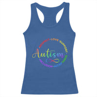 Autism Acceptance Racerback Tank Top Respect Love Support Autism Awareness Month