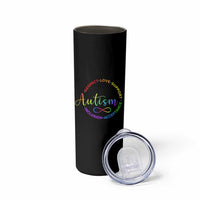 Autism Acceptance Skinny Tumbler Respect Love Support Autism Awareness Month