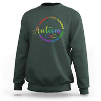 Autism Acceptance Sweatshirt Respect Love Support Autism Awareness Month