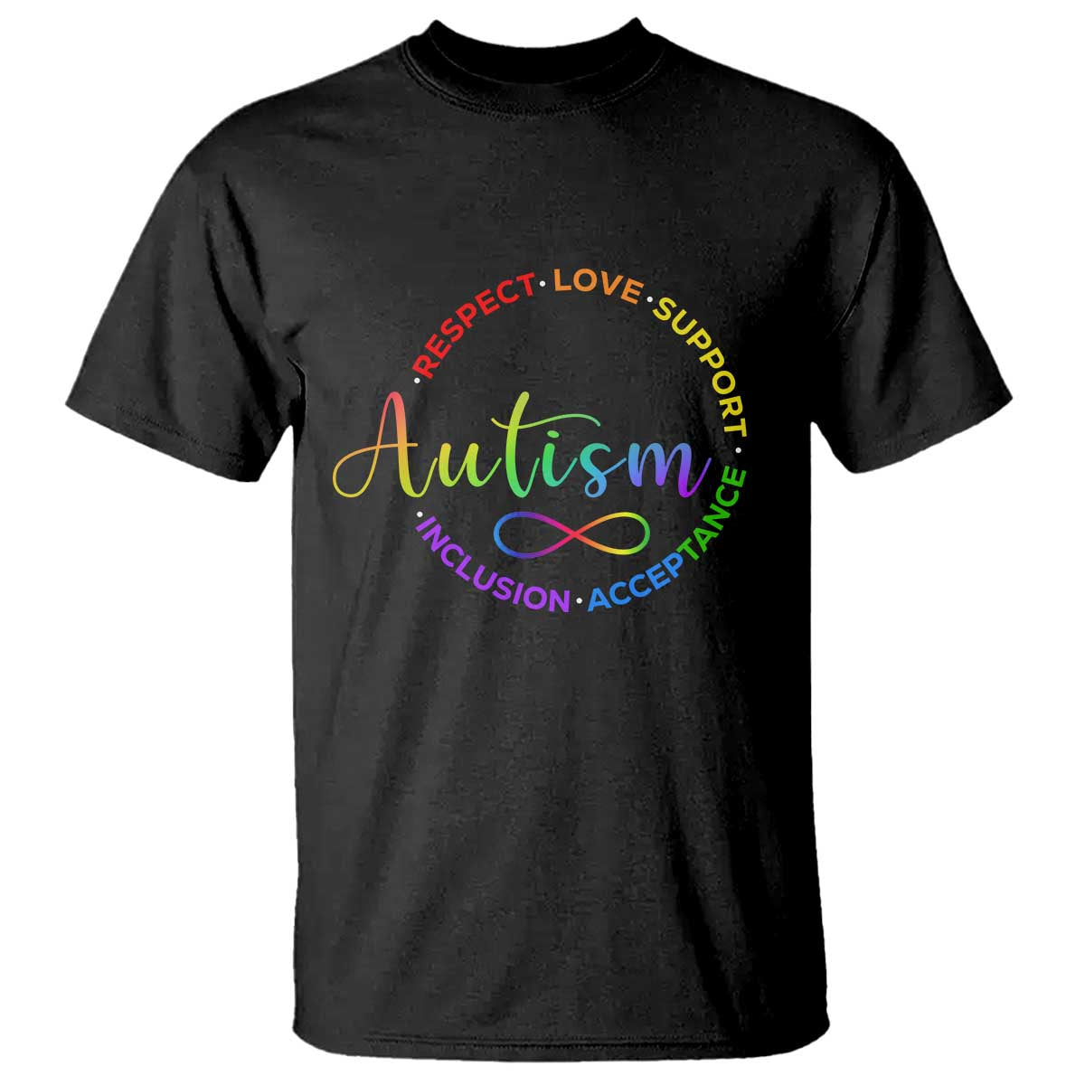 Autism Acceptance T Shirt Respect Love Support Autism Awareness Month