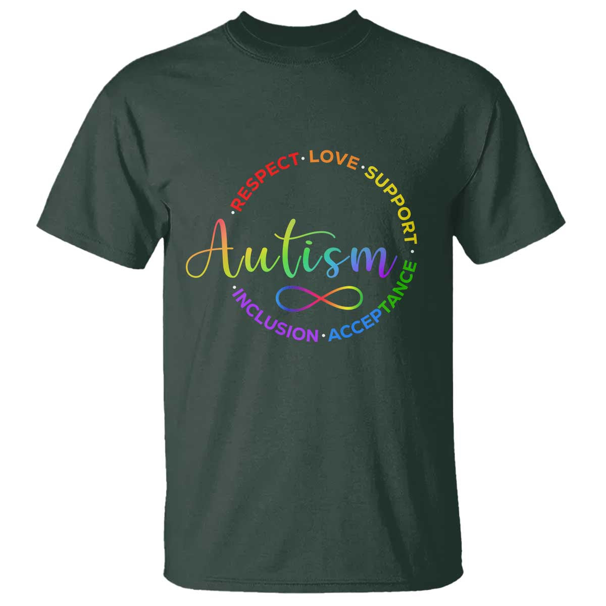Autism Acceptance T Shirt Respect Love Support Autism Awareness Month