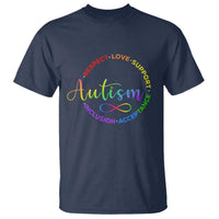 Autism Acceptance T Shirt Respect Love Support Autism Awareness Month