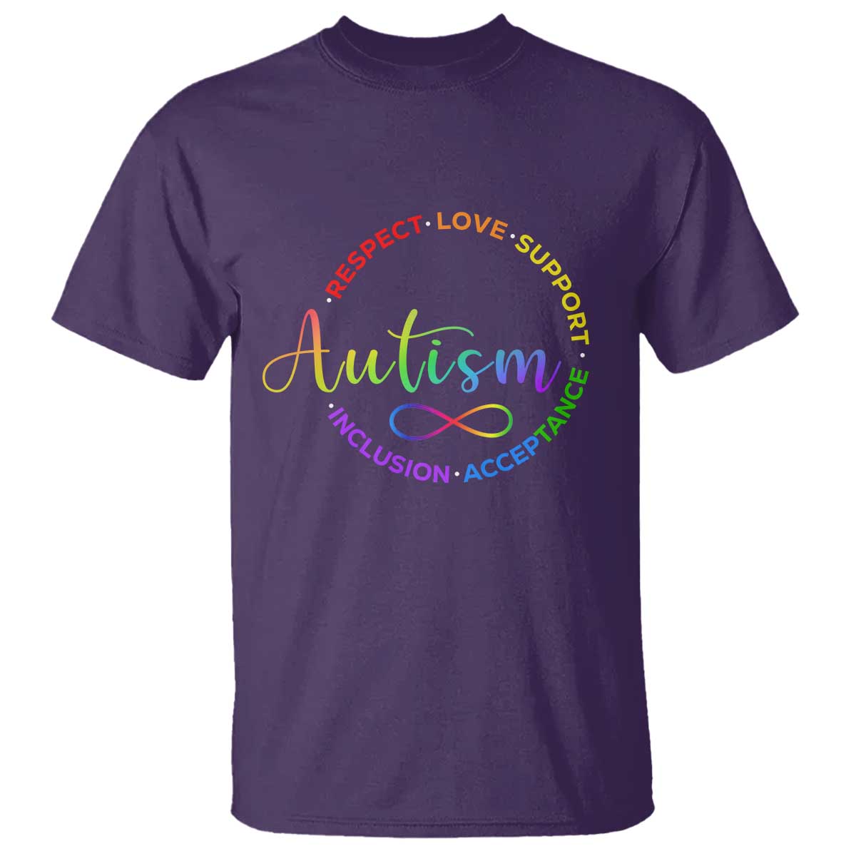 Autism Acceptance T Shirt Respect Love Support Autism Awareness Month
