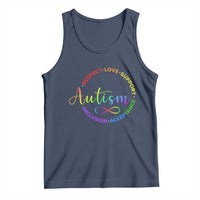 Autism Acceptance Tank Top Respect Love Support Autism Awareness Month