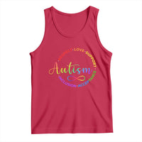 Autism Acceptance Tank Top Respect Love Support Autism Awareness Month