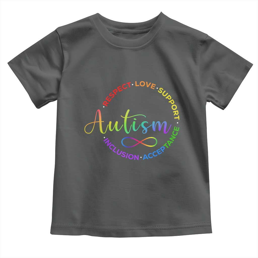 Autism Acceptance Toddler T Shirt Respect Love Support Autism Awareness Month