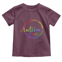Autism Acceptance Toddler T Shirt Respect Love Support Autism Awareness Month