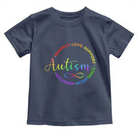 Autism Acceptance Toddler T Shirt Respect Love Support Autism Awareness Month