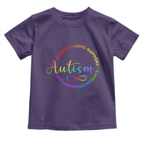 Autism Acceptance Toddler T Shirt Respect Love Support Autism Awareness Month
