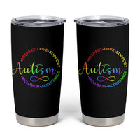 Autism Acceptance Tumbler Cup Respect Love Support Autism Awareness Month
