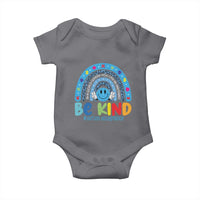 Autism Acceptance Baby Onesie Rainbow in April We Wear Blue Ribbon Autism