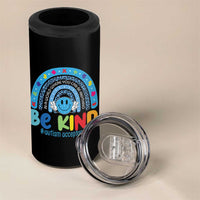 Autism Acceptance 4 in 1 Can Cooler Tumbler Rainbow in April We Wear Blue Ribbon Autism