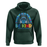 Autism Acceptance Hoodie Rainbow in April We Wear Blue Ribbon Autism