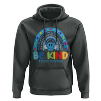 Autism Acceptance Hoodie Rainbow in April We Wear Blue Ribbon Autism
