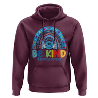 Autism Acceptance Hoodie Rainbow in April We Wear Blue Ribbon Autism