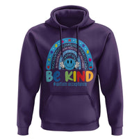 Autism Acceptance Hoodie Rainbow in April We Wear Blue Ribbon Autism