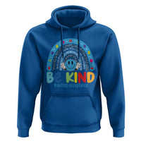 Autism Acceptance Hoodie Rainbow in April We Wear Blue Ribbon Autism