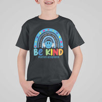 Autism Acceptance T Shirt For Kid Rainbow in April We Wear Blue Ribbon Autism