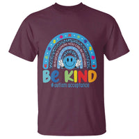 Autism Acceptance T Shirt Rainbow in April We Wear Blue Ribbon Autism