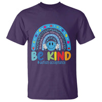 Autism Acceptance T Shirt Rainbow in April We Wear Blue Ribbon Autism