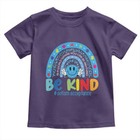 Autism Acceptance Toddler T Shirt Rainbow in April We Wear Blue Ribbon Autism