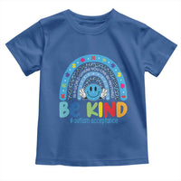 Autism Acceptance Toddler T Shirt Rainbow in April We Wear Blue Ribbon Autism