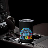 Autism Acceptance Tumbler Cup Rainbow in April We Wear Blue Ribbon Autism