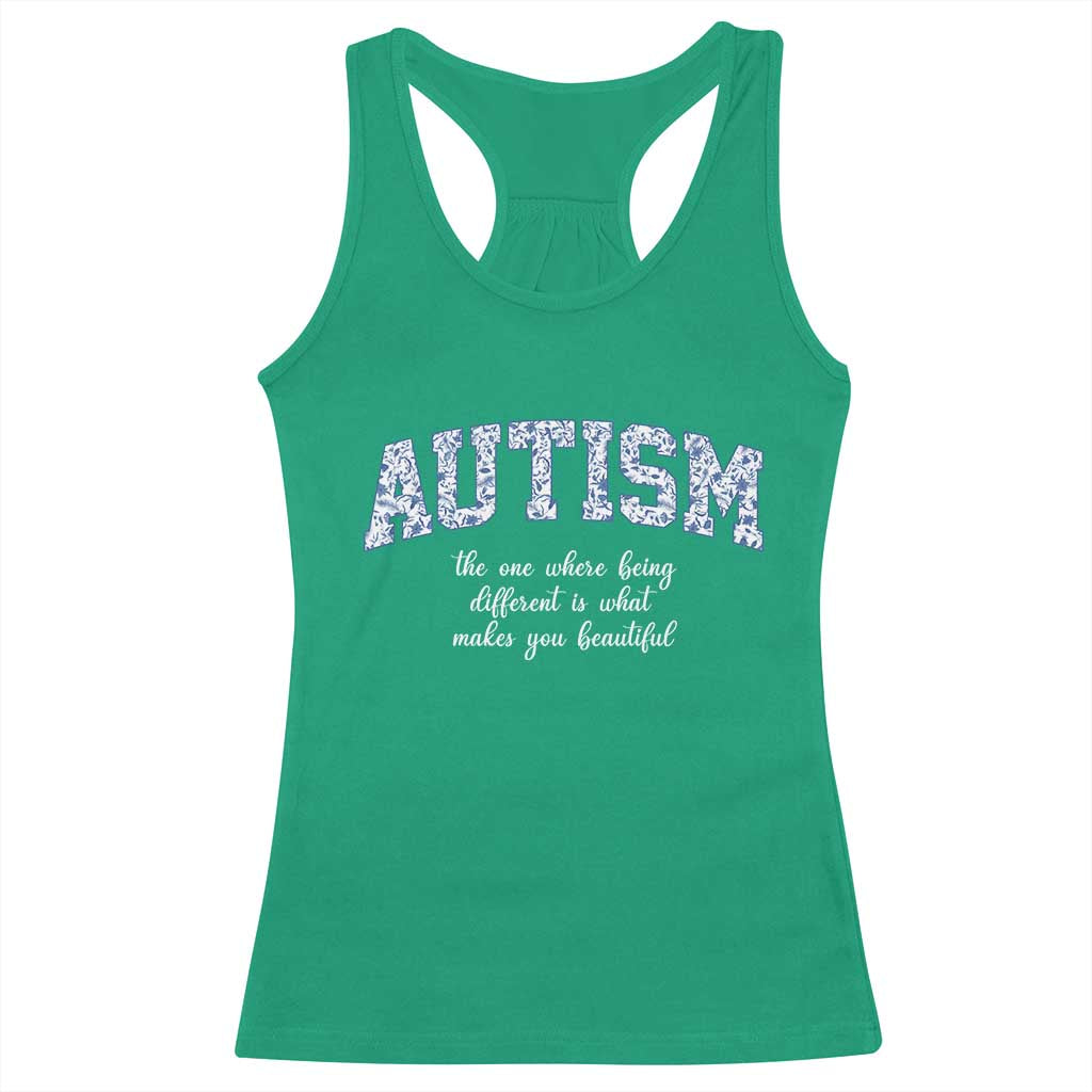 Autism Acceptance Racerback Tank Top Autistic Acceptance Inspirational