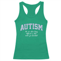 Autism Acceptance Racerback Tank Top Autistic Acceptance Inspirational