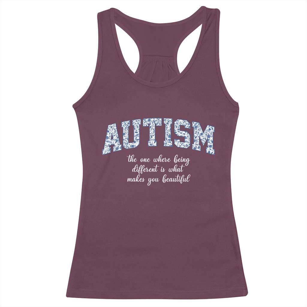 Autism Acceptance Racerback Tank Top Autistic Acceptance Inspirational