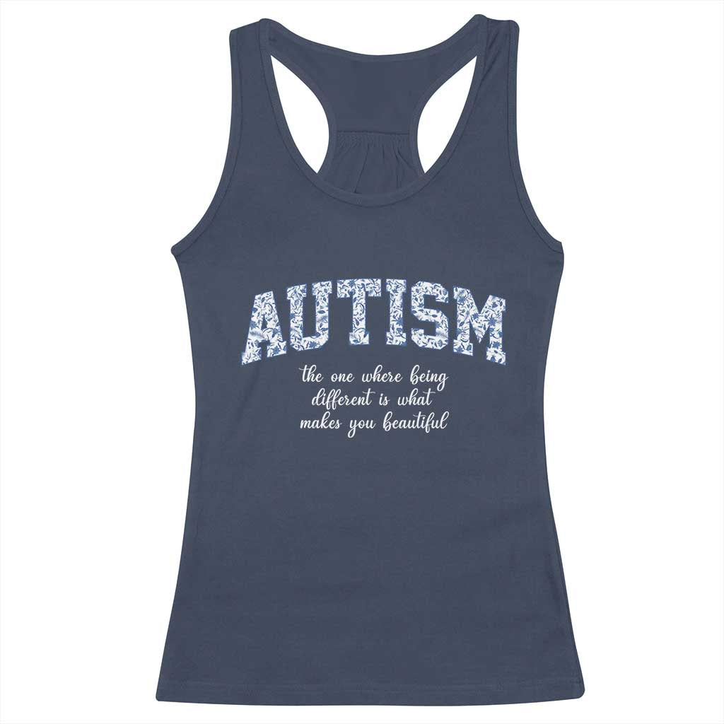Autism Acceptance Racerback Tank Top Autistic Acceptance Inspirational