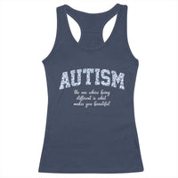 Autism Acceptance Racerback Tank Top Autistic Acceptance Inspirational