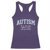 Autism Acceptance Racerback Tank Top Autistic Acceptance Inspirational
