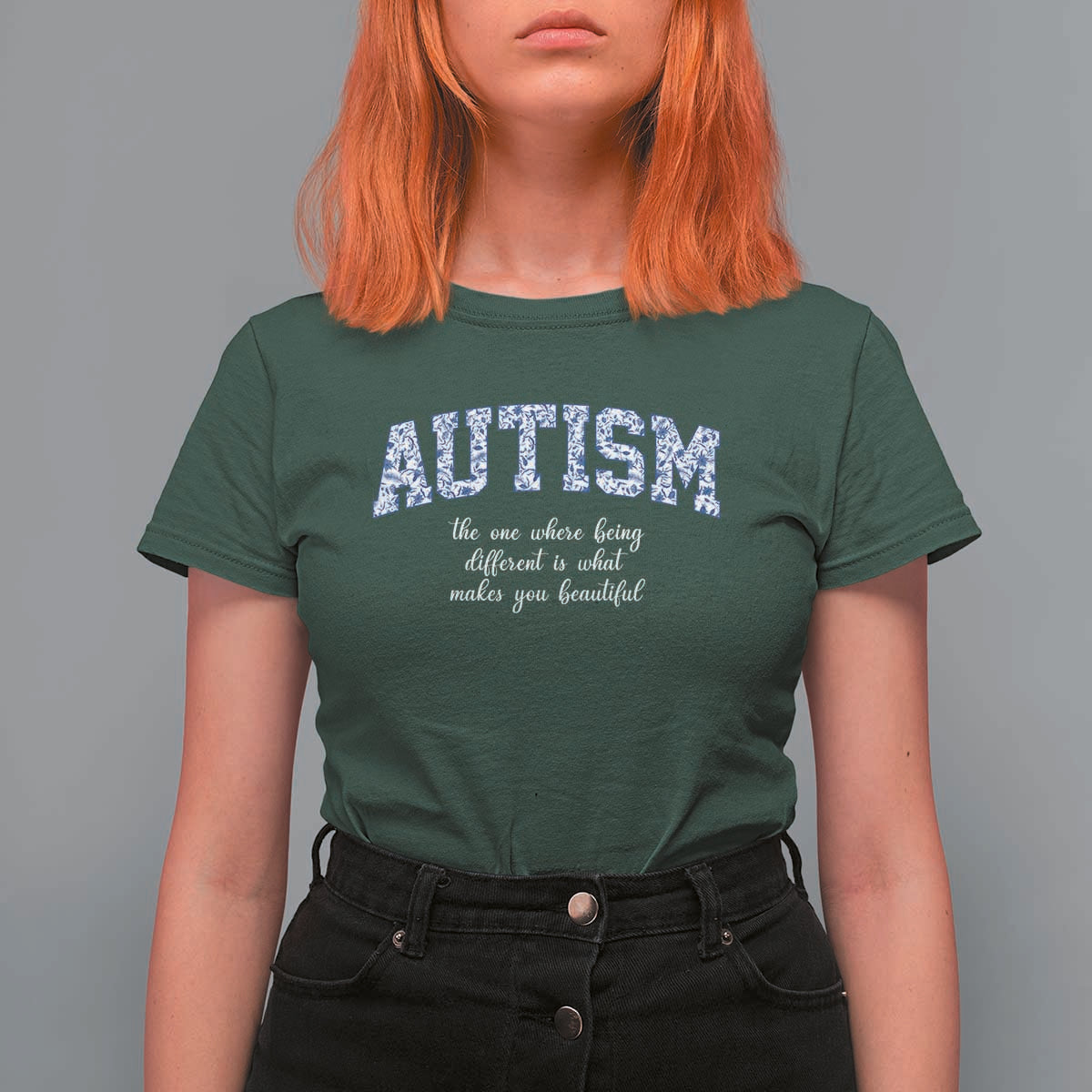 Autism Acceptance T Shirt For Women Autistic Acceptance Inspirational