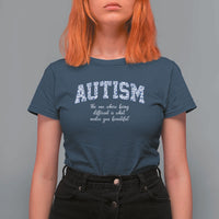 Autism Acceptance T Shirt For Women Autistic Acceptance Inspirational