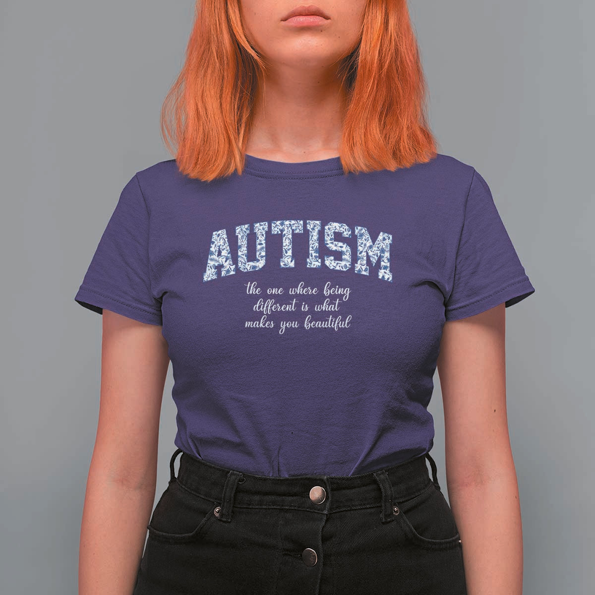 Autism Acceptance T Shirt For Women Autistic Acceptance Inspirational