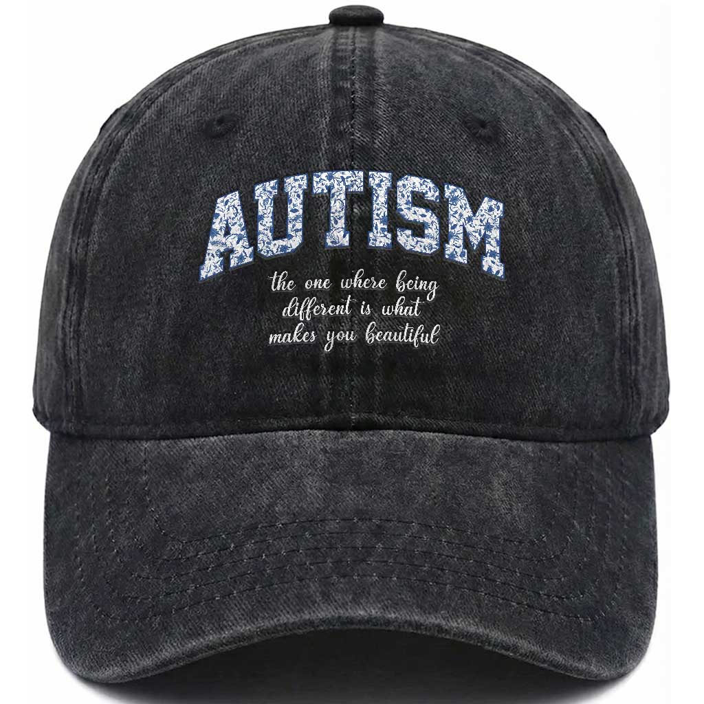 Autism Acceptance Washed Cotton Baseball Cap Autistic Acceptance Inspirational