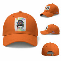 Autism Acceptance Baseball Cap Neurodivergent Support Messy Bun Ribbon Puzzle