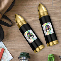 Autism Acceptance Bullet Tumbler Neurodivergent Support Messy Bun Ribbon Puzzle